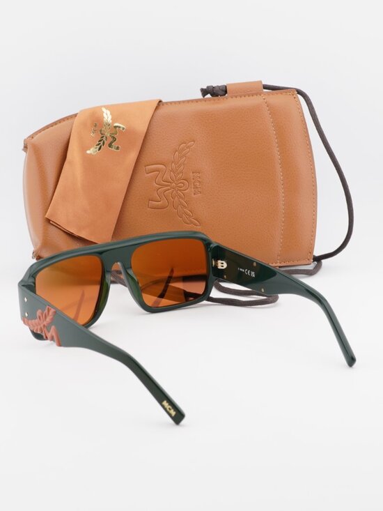 MCM MW0022 96J Square Sunglasses – Green / Roviex main image 9